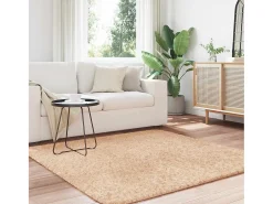 Hot Alfombra de pelo largo NAVARRA 160x160 cm poliéster Beige