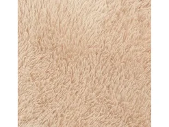 Hot Alfombra de pelo largo NAVARRA 160x160 cm poliéster Beige