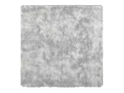 Alfombra De Cocina|Alfombra Redonda^Alfombra de pelo largo plata NAVARRA 120x120 cm Gris