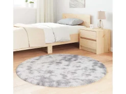 Discount Alfombra de pelo largo plata NAVARRA 120x120 cm Gris