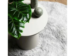 Discount Alfombra de pelo largo plata NAVARRA 120x120 cm Gris