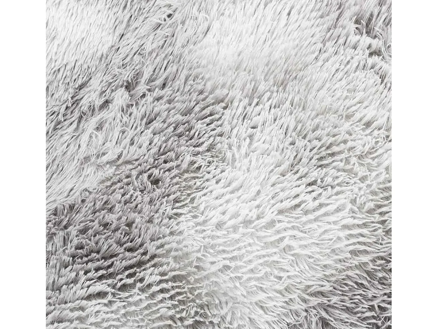 Discount Alfombra de pelo largo plata NAVARRA 120x120 cm Gris