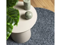 Clicnbuy Alfombra Redonda^Alfombra de pelo largo moderna Ø 200 cm Azul