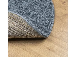 Clicnbuy Alfombra Redonda^Alfombra de pelo largo moderna Ø 200 cm Azul