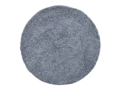 Clicnbuy Alfombra Redonda^Alfombra de pelo largo moderna Ø 200 cm Azul