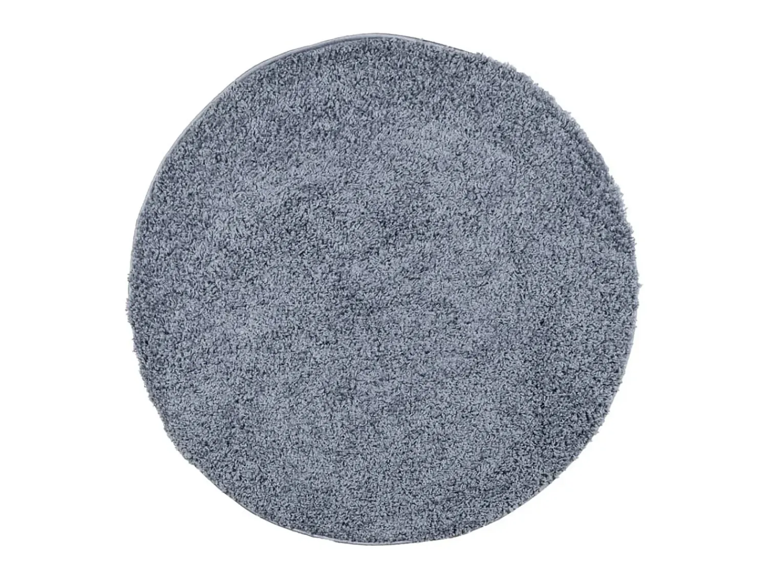 Clicnbuy Alfombra Redonda^Alfombra de pelo largo moderna Ø 200 cm Azul