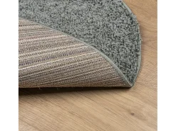Clicnbuy Alfombra Redonda^Alfombra de pelo largo moderna Ø 120 cm Verde