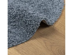 Clicnbuy Alfombra Redonda^Alfombra de pelo largo moderna Ø 280 cm Azul