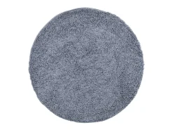 Clicnbuy Alfombra Redonda^Alfombra de pelo largo moderna Ø 280 cm Azul