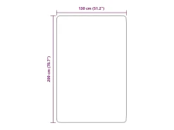 Best Alfombra de pelo largo NAVARRA empolvado 130x200 cm Rosa