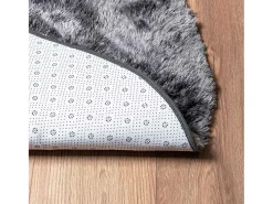 Best Alfombra de pelo largo NAVARRA oscuro 200x200 cm Gris
