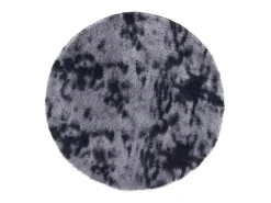 Alfombra De Cocina|Alfombra Redonda^Alfombra de pelo largo NAVARRA oscuro 120x120 cm Gris