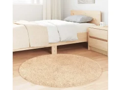 Alfombra De Cocina|Alfombra Redonda^Alfombra de pelo largo NAVARRA 100x100 cm poliéster Beige