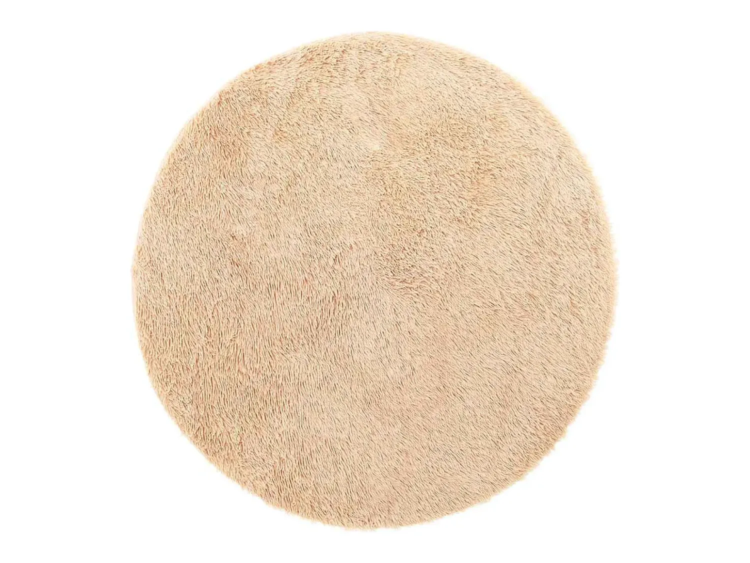 Alfombra De Cocina|Alfombra Redonda^Alfombra de pelo largo NAVARRA 100x100 cm poliéster Beige