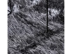 Alfombra de pelo largo NAVARRA oscuro 60x100 cm Gris