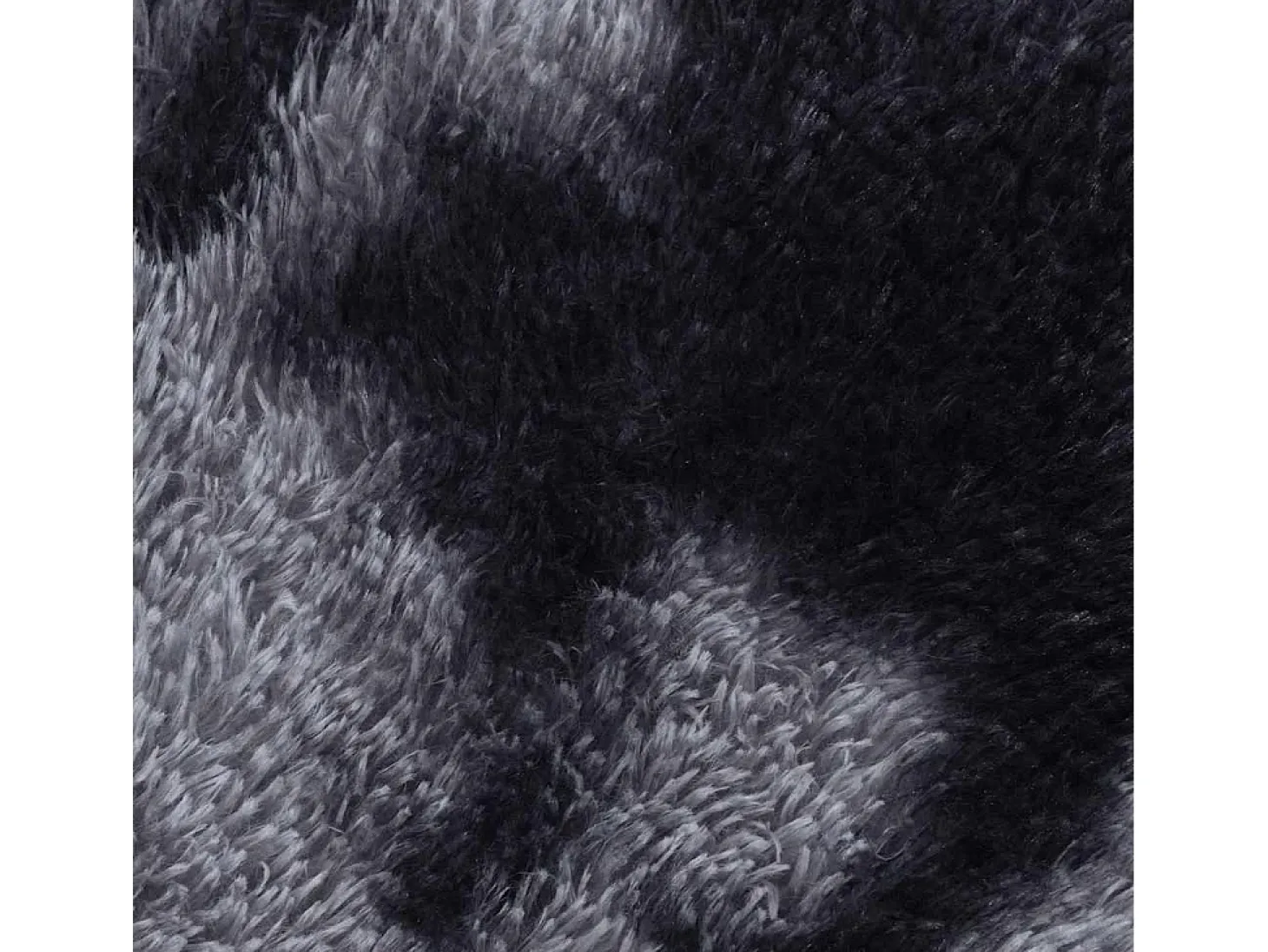 Alfombra de pelo largo NAVARRA gris oscuro 80x150 cm