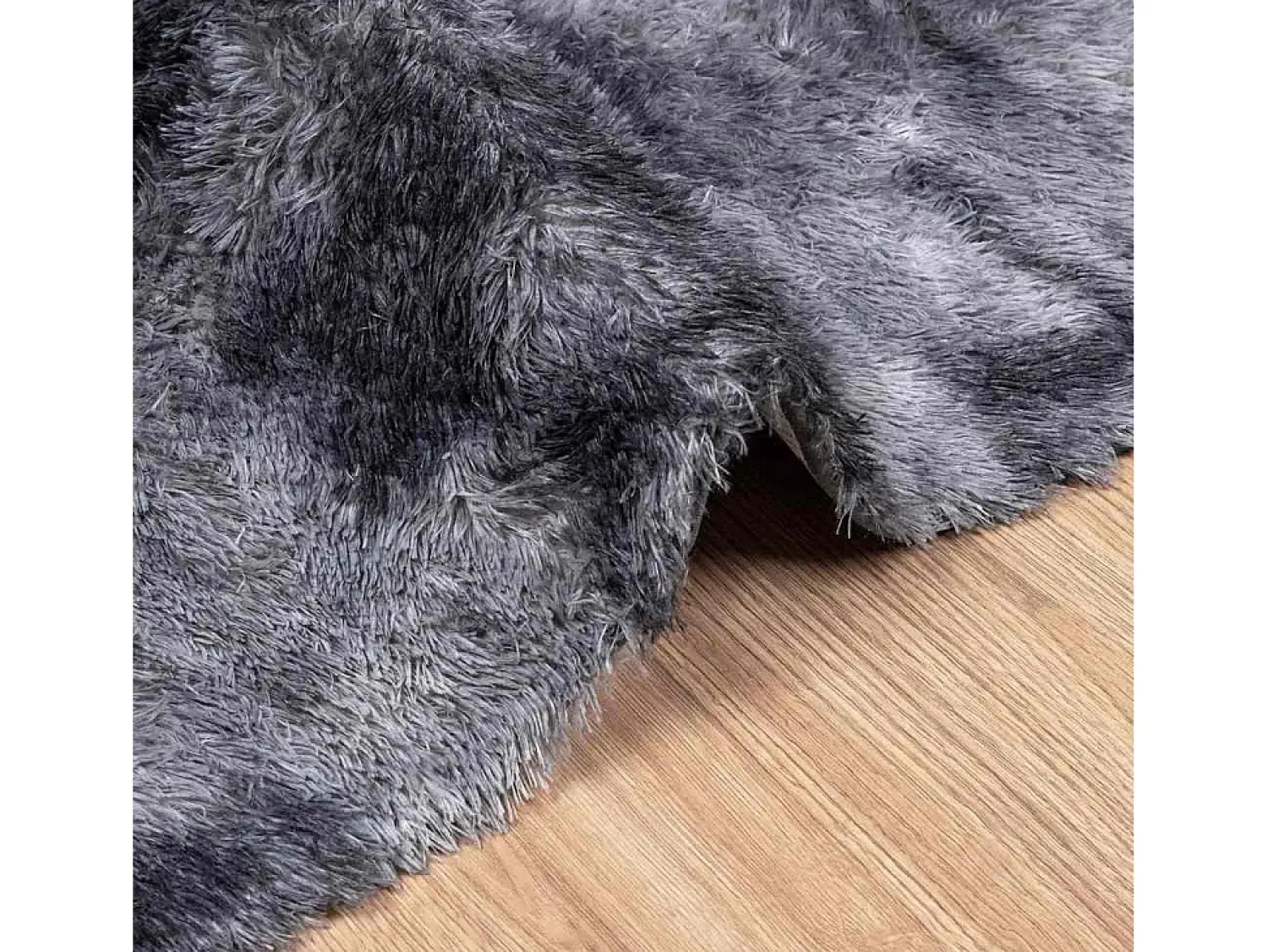 New Alfombra de pelo largo NAVARRA oscuro 240x340 cm Gris