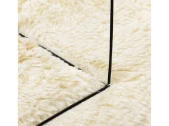 Best Alfombra de pelo largo NAVARRA color crema 240x340 cm poliéster Blanco
