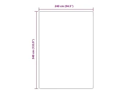 Best Alfombra de pelo largo NAVARRA color crema 240x340 cm poliéster Blanco