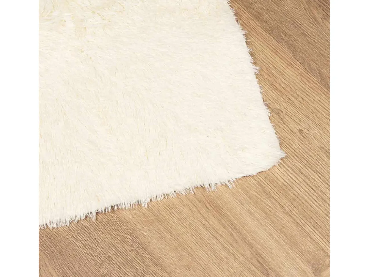 Best Alfombra de pelo largo NAVARRA color crema 240x340 cm poliéster Blanco