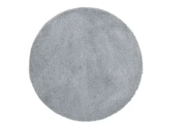Alfombra De Cocina|Alfombra Redonda^Alfombra de pelo largo NAVARRA claro 100x100 cm Gris