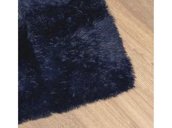 Alfombra De Cocina|Alfombra Redonda^Alfombra de pelo largo NAVARRA marino 240x240 cm Azul