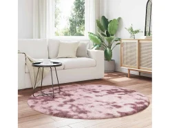 Alfombra de pelo largo NAVARRA rosa empolvado 160x160 cm