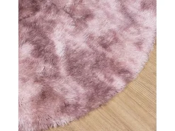 Alfombra de pelo largo NAVARRA rosa empolvado 160x160 cm