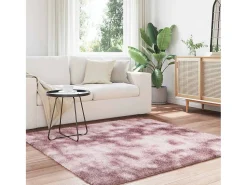 Clearance Alfombra de pelo largo NAVARRA empolvado 160x160 cm Rosa