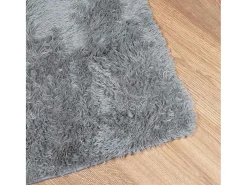 Outlet Alfombra de pelo largo NAVARRA claro 160x160 cm Gris