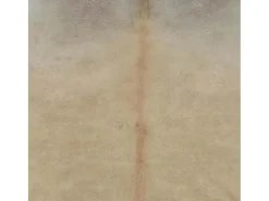 Alfombra de piel de vaca auténtica beige 180x220 cm