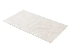 OZAIA Alfombra De Salón^Alfombra de piel sintética en relieve con patrones circulares, 160 x 230 cm, , PAOLISI Beige