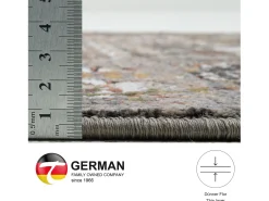 Alfombra De Salón^Alfombra de tejido plano con aspecto vintage 80x280 cm multi Corduletta Beige