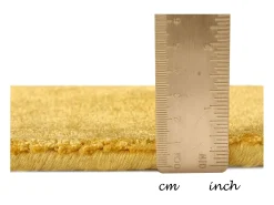 Alfombra de viscosa tejida a mano 140x200 cm Oro Shine