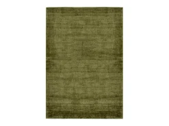 Hot Alfombra de viscosa tejida a mano 85x155 cm musgo Shine Verde pino