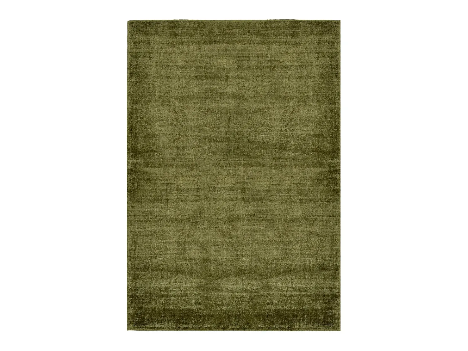 Hot Alfombra de viscosa tejida a mano 85x155 cm musgo Shine Verde pino
