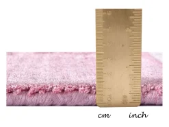 Alfombra de viscosa tejida a mano 160x230 cm Rosa Shine