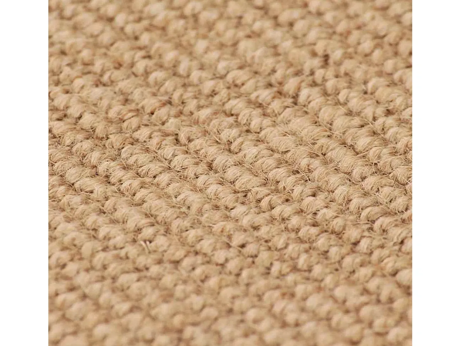 Alfombra de yute con reverso de látex 160x230 cm Natural Beige