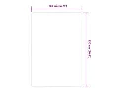Alfombra de yute con reverso de látex 160x230 cm Natural Beige