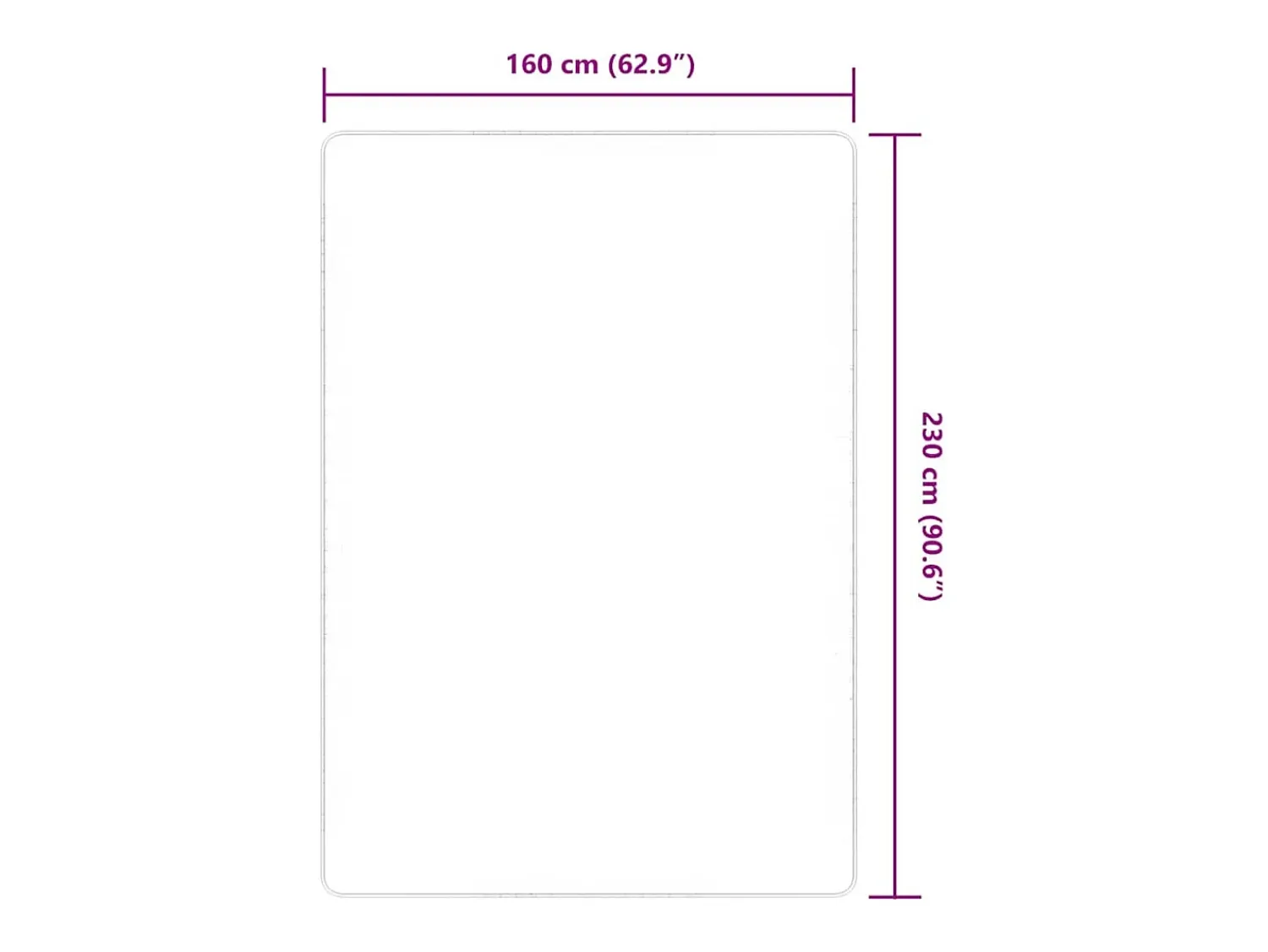 Alfombra de yute con reverso de látex 160x230 cm Natural Beige