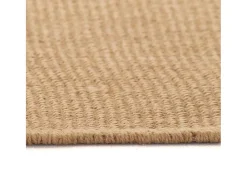 Alfombra De Cocina^Alfombra de yute con reverso de látex 80x160 cm Natural Beige
