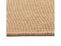 Hot Alfombra de yute con reverso de látex 70 x 130 cm Natural Beige