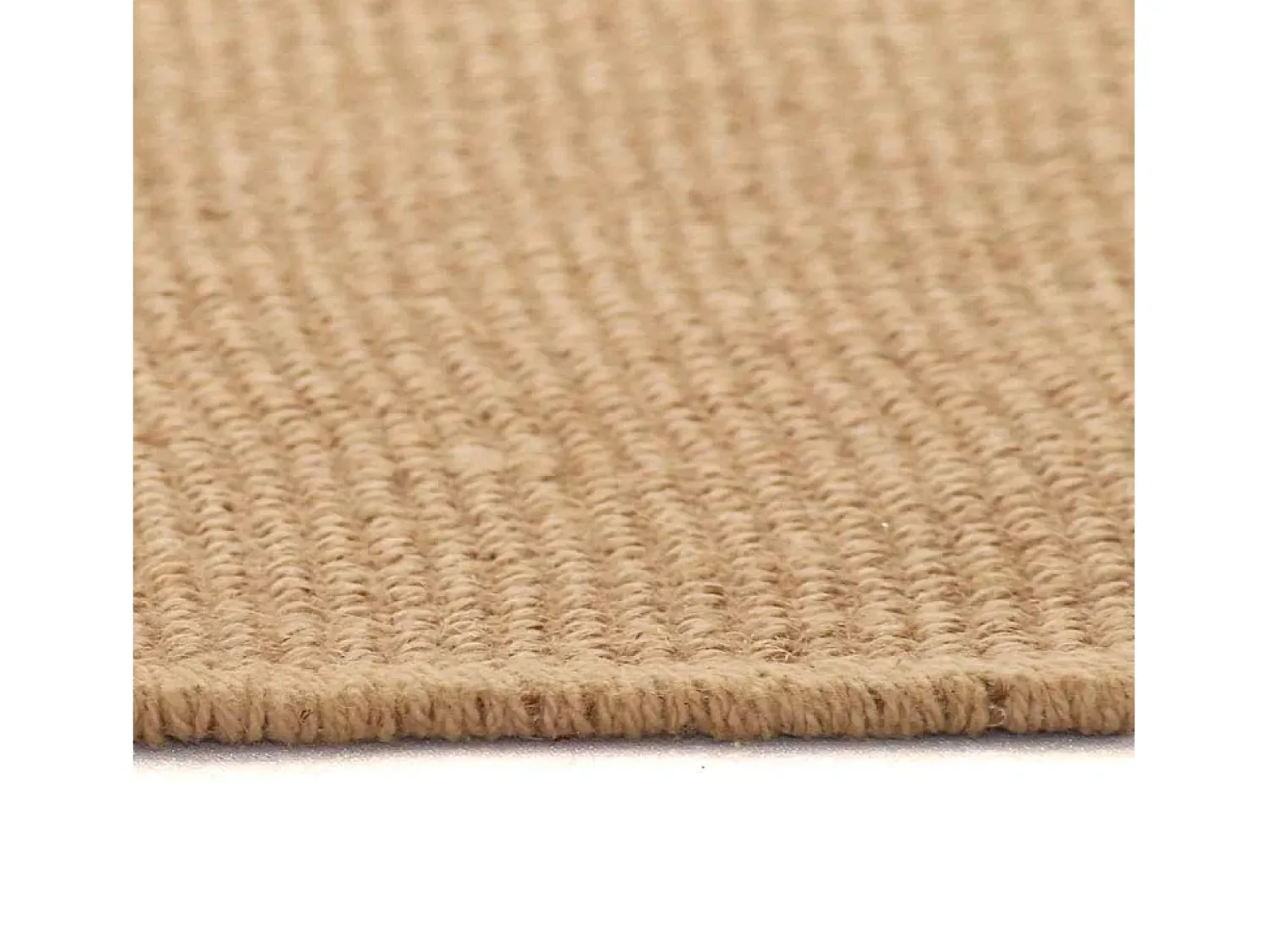 Hot Alfombra de yute con reverso de látex 70 x 130 cm Natural Beige