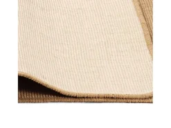 Hot Alfombra de yute con reverso de látex 70 x 130 cm Natural Beige