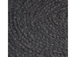 Alfombra De Cocina|Alfombra Redonda^Alfombra de yute hecha a mano redonda de 150 cm en oscuro Gris