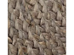 Alfombra De Cocina|Alfombra Redonda^Alfombra de yute hecha a mano redonda 120 cm Gris