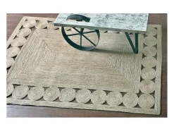 Alfombra de yute natural Begonia 230 x 160 cm