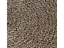 Online Alfombra de yute tejida a mano redonda 90 cm ES62306 Gris