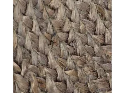 Alfombra de yute tejida a mano redonda 150 cm gris