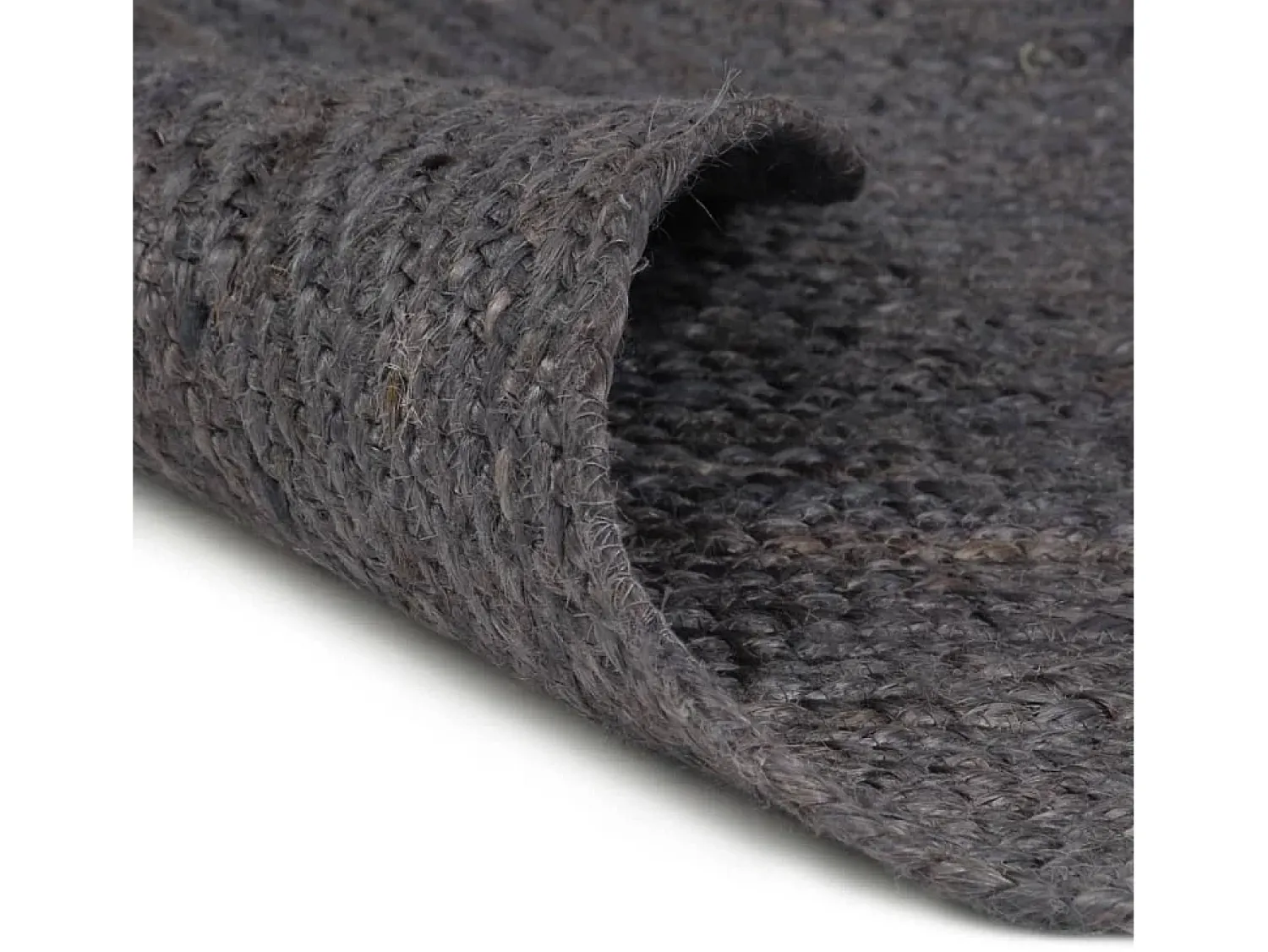 Sale Clicnbuy Alfombra de yute tejida a mano 120 cm oscuro Gris